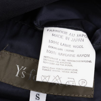 Y's for men Zip Design Wool Gabardine Jacket Navy Size S