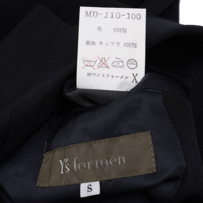 Y's for men Zip Design Wool Gabardine Jacket Navy Size S
