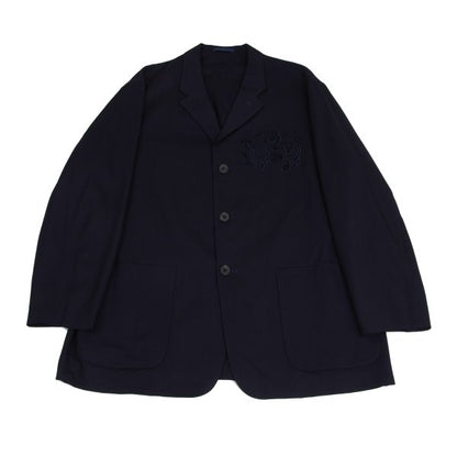 Y's for men 93SS Summer Wool Flower Jacket Blue Size M