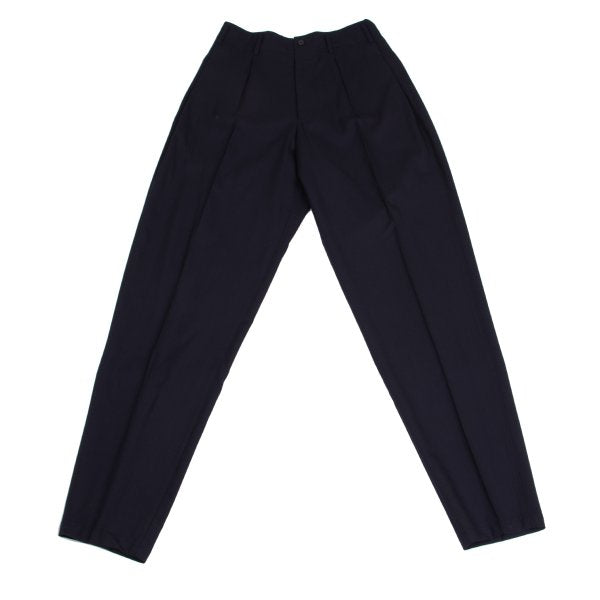 Y's for men 93SS Summer Wool Tuck Tapered Pants Navy Size S