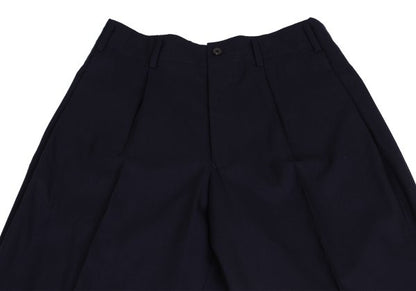Y's for men 93SS Summer Wool Tuck Tapered Pants Navy Size S