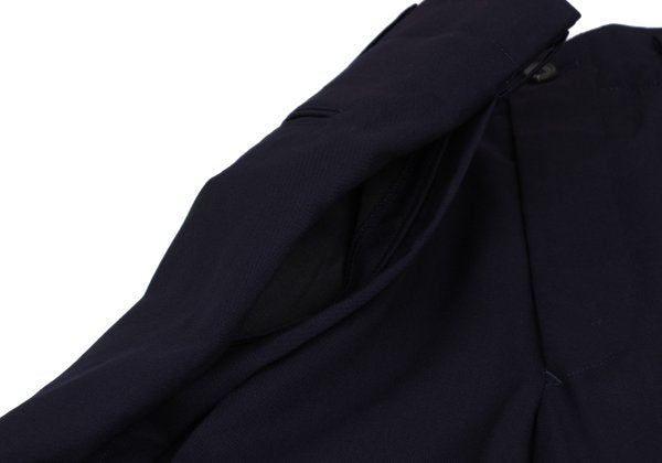 Y's for men 93SS Summer Wool Tuck Tapered Pants Navy Size S