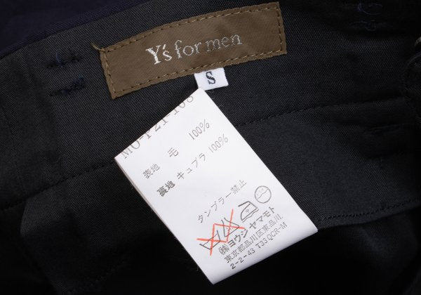 Y's for men 93SS Summer Wool Tuck Tapered Pants Navy Size S