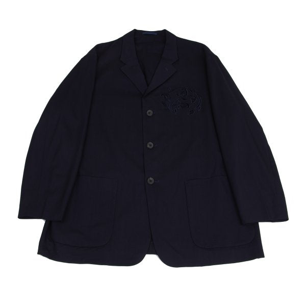 Y's for men 93SS Summer Wool Flower Cutout Setup Navy Size M