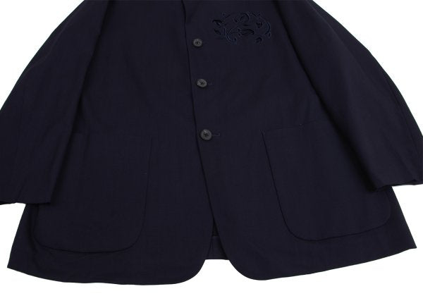 Y's for men 93SS Summer Wool Flower Cutout Setup Navy Size M