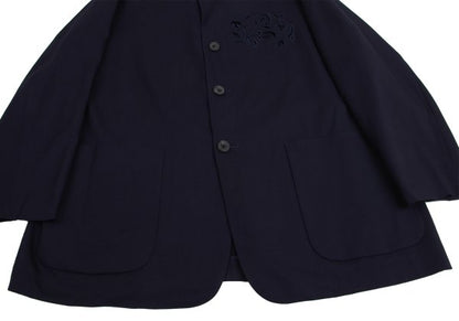 Y's for men 93SS Summer Wool Flower Cutout Setup Navy Size M