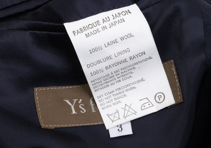 Y's for men Wool Gabardine Tailored Blazer Navy Size 3