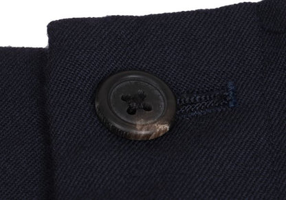 Y's for men Navy Wool Gabardine Tuck Tapered Pants Size 2