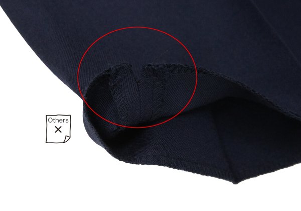Y's for men Navy Wool Gabardine Tuck Tapered Pants Size 2