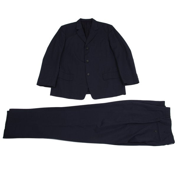 Y's for men Navy Wool Gabardine Tuck Tapered Pants Size 2