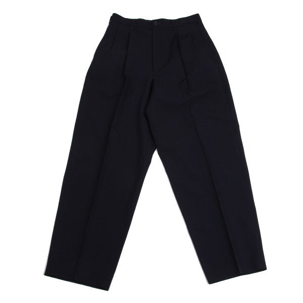 Y's for men Wool Gabardine Tuck Tapered Pants Navy Size M