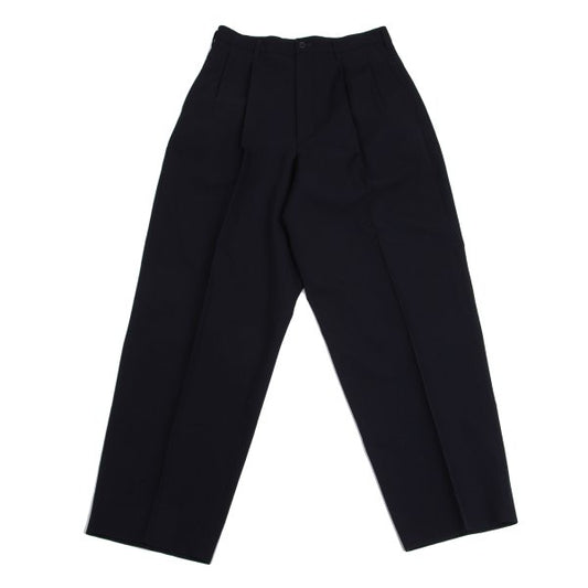 Y's for men Wool Gabardine Tuck Tapered Pants Navy Size M