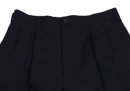 Y's for men Wool Gabardine Tuck Tapered Pants Navy Size M