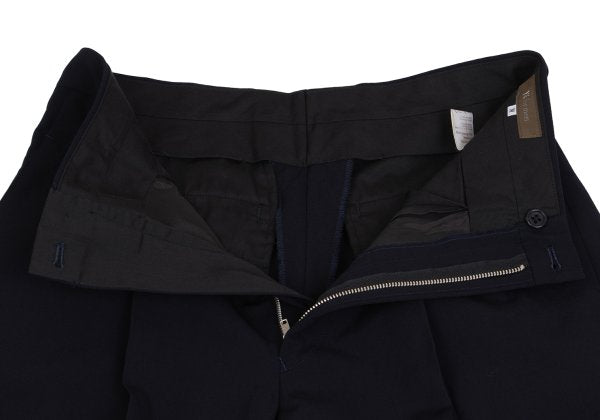Y's for men Wool Gabardine Tuck Tapered Pants Navy Size M