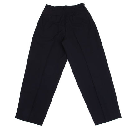 Y's for men Wool Gabardine Tuck Tapered Pants Navy Size M