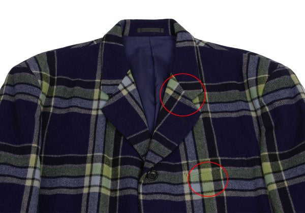 COMME des GARCONS HOMME PLUS Wool Flannel Jacket Navy Size S