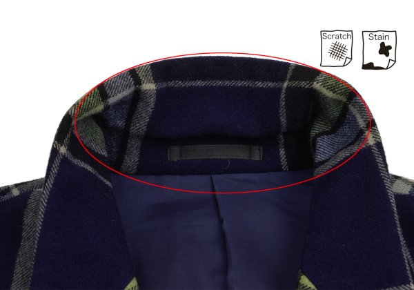 COMME des GARCONS HOMME PLUS Wool Flannel Jacket Navy Size S
