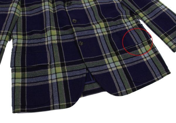 COMME des GARCONS HOMME PLUS Wool Flannel Jacket Navy Size S