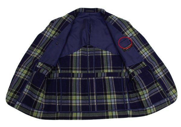 COMME des GARCONS HOMME PLUS Wool Flannel Jacket Navy Size S