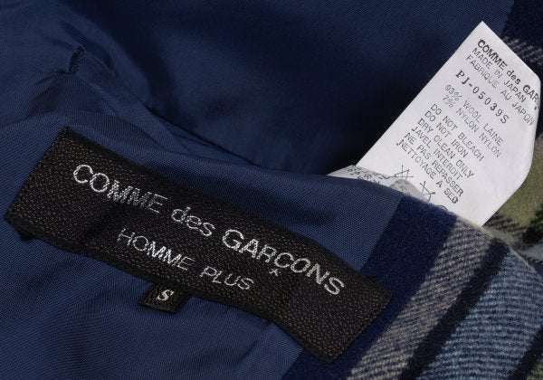 COMME des GARCONS HOMME PLUS Wool Flannel Jacket Navy Size S