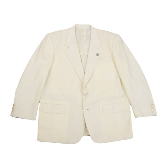 COMME des GARCONS HOMME Ecru Wool Pique Summer Jacket Size M