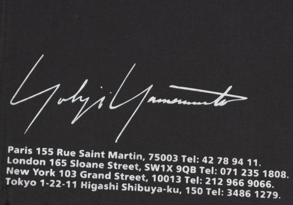 Yohji Yamamoto POUR HOMME E-Z GO 1992 Visual Magazine