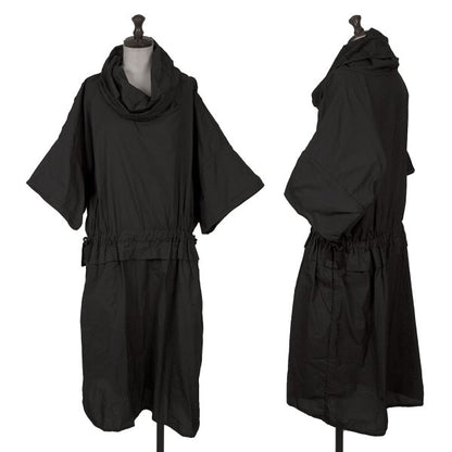 ISSEY MIYAKE 19SS High Neck Short Sleeve Dress Black Size 2