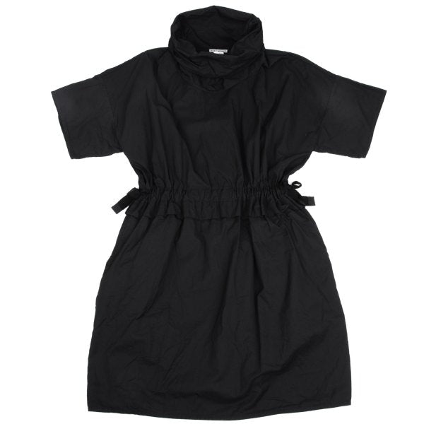 ISSEY MIYAKE 19SS High Neck Short Sleeve Dress Black Size 2