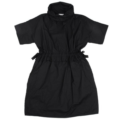 ISSEY MIYAKE 19SS High Neck Short Sleeve Dress Black Size 2