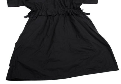 ISSEY MIYAKE 19SS High Neck Short Sleeve Dress Black Size 2