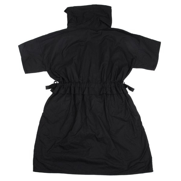 ISSEY MIYAKE 19SS High Neck Short Sleeve Dress Black Size 2