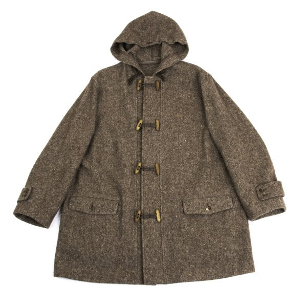 Papas Wool Hooded Duffle Coat Mocha Size 50L