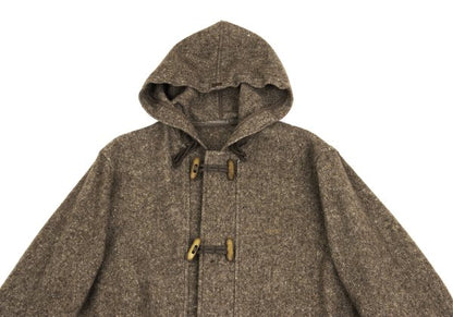 Papas Wool Hooded Duffle Coat Mocha Size 50L