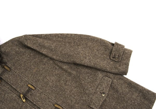 Papas Wool Hooded Duffle Coat Mocha Size 50L