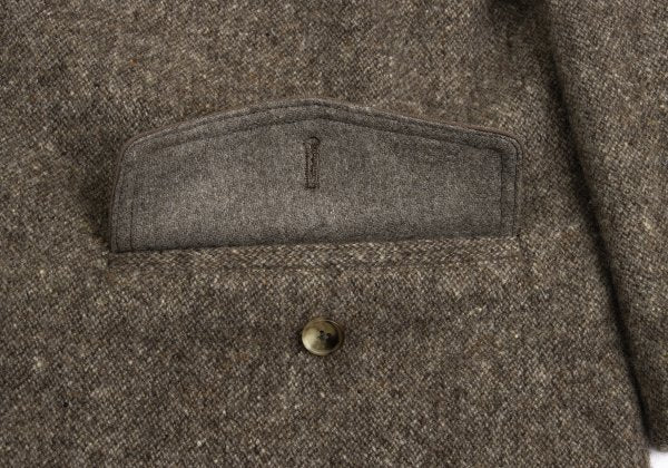 Papas Wool Hooded Duffle Coat Mocha Size 50L