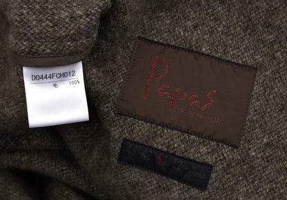 Papas Wool Hooded Duffle Coat Mocha Size 50L