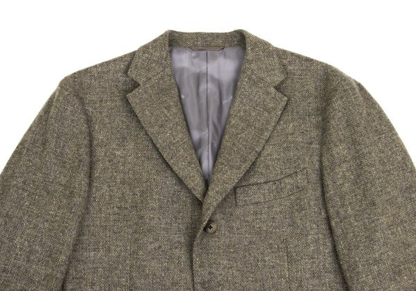 Papas Bottoli Wool Patch Pocket Tailored Blazer Brown Size L