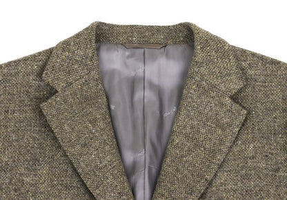 Papas Bottoli Wool Patch Pocket Tailored Blazer Brown Size L