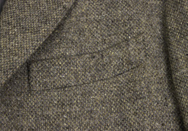 Papas Bottoli Wool Patch Pocket Tailored Blazer Brown Size L