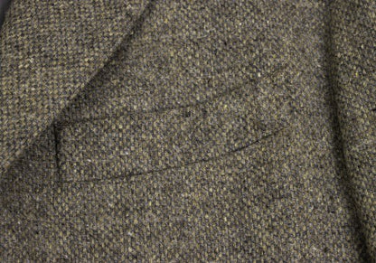 Papas Bottoli Wool Patch Pocket Tailored Blazer Brown Size L