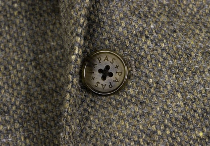 Papas Bottoli Wool Patch Pocket Tailored Blazer Brown Size L