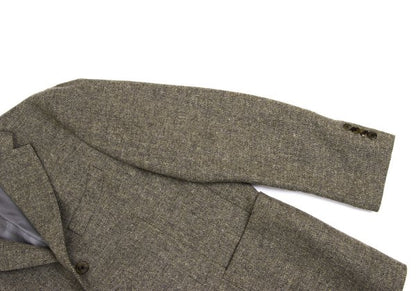 Papas Bottoli Wool Patch Pocket Tailored Blazer Brown Size L