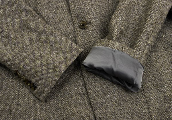 Papas Bottoli Wool Patch Pocket Tailored Blazer Brown Size L