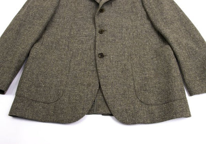 Papas Bottoli Wool Patch Pocket Tailored Blazer Brown Size L