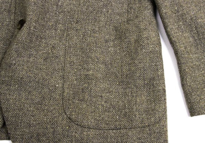 Papas Bottoli Wool Patch Pocket Tailored Blazer Brown Size L