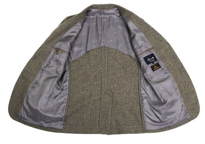 Papas Bottoli Wool Patch Pocket Tailored Blazer Brown Size L