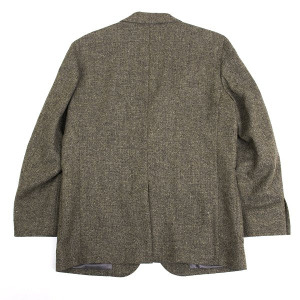 Papas Bottoli Wool Patch Pocket Tailored Blazer Brown Size L
