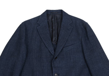 Papas Vitale Barberis Canonico Silk Blend Blazer Navy Size L