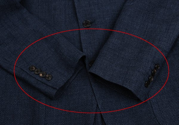 Papas Vitale Barberis Canonico Silk Blend Blazer Navy Size L