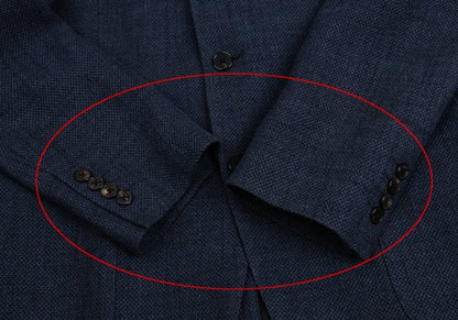 Papas Vitale Barberis Canonico Silk Blend Blazer Navy Size L